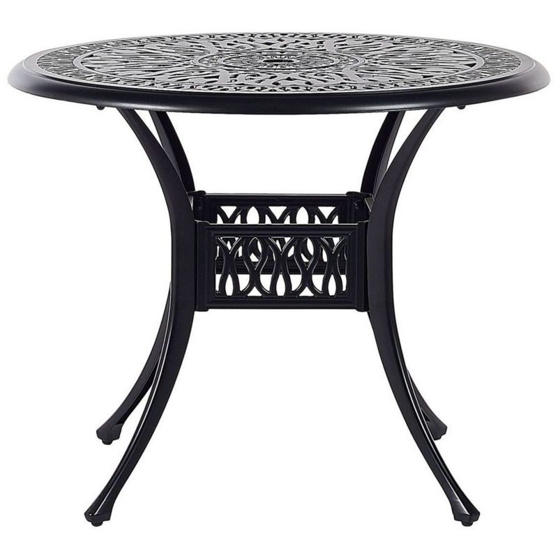 Stolik bistro Ancona 90 cm 90 cm Metal Czarny 1 szt.