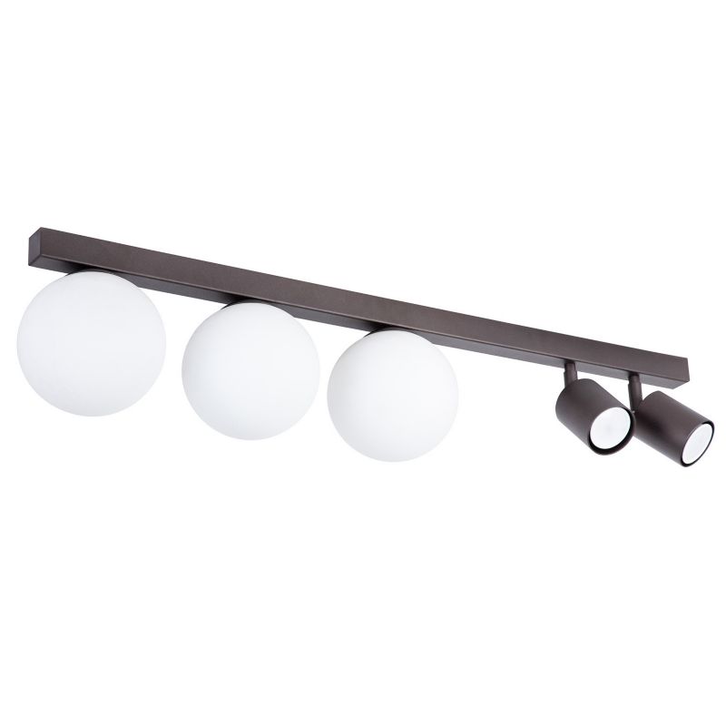 Spot Sigma Lighting Tavira brązowo-biały 5 x G9+GU10 x IP20 wym: 18 x 80 x 12 cm - 1 szt.