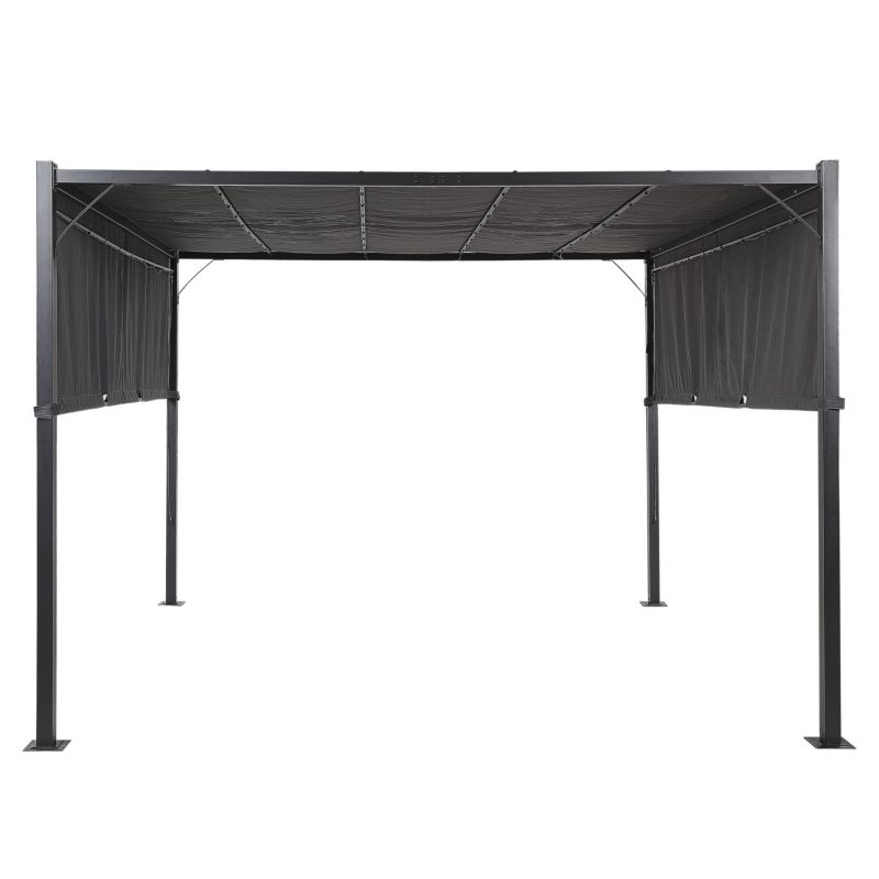 Pawilon ogrodowy LED Parga Metal 310 cm 310 cm Ciemnoszary 1 szt.