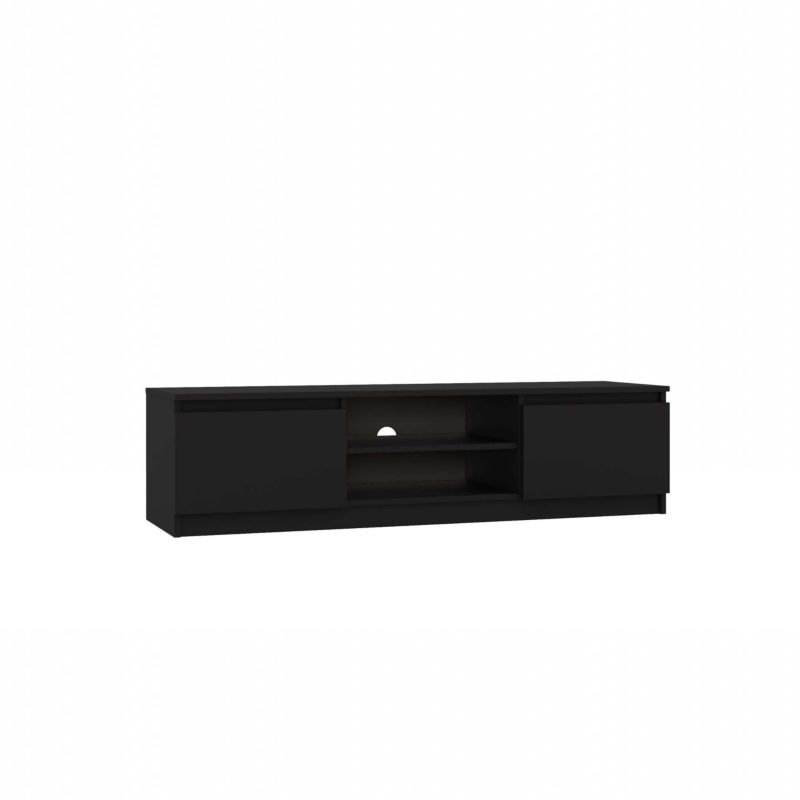 Szafka RTV 140 Topeshop Stolik 140 Cm Czarny 40x140x36 cm 1 szt.