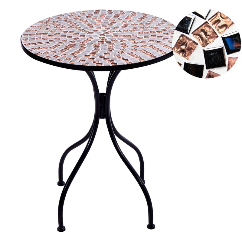 Stolik bistro Carpino 60 cm 60 cm Czarny 1 szt.