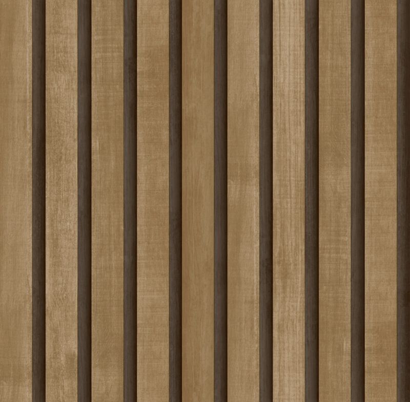 Tapeta Sanders & Sanders drewniane panele ścienne 3d brązowym 53 cm x 10 m - 1 rol.