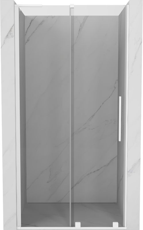 Drzwi prysznicowe przesuwne Mexen Velar L transparent białe 100x200 cm 1 szt.
