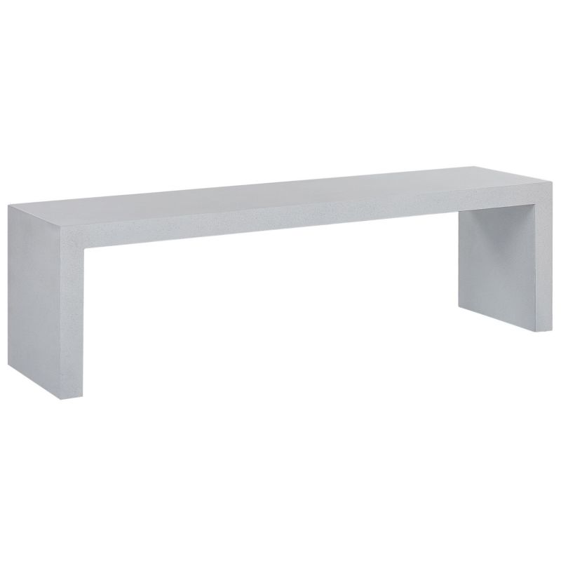 Ławka ogrodowa Taranto 150 cm Beton Biały 1 szt.