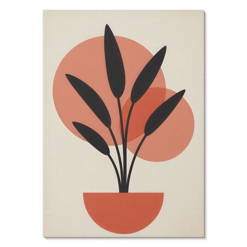 Nowoczesny Plakat na Płótnie Tulup 42x59,4 cm (A2) Roślinna ilustracja Do salonu, sypialni, biura 1 szt.