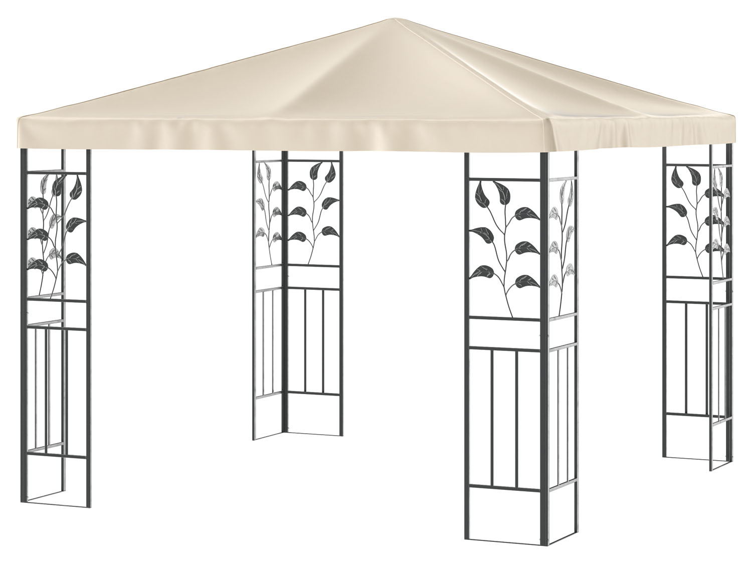Livarno home Pawilon, 3 x 3 m, z ramą stalową, beżowy