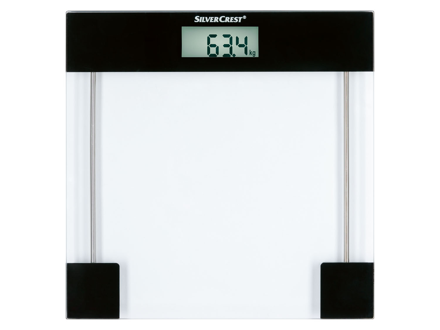 Silvercrest Personal Care Szklana waga łazienkowa Spwe 180 A2 , maks. 180 kg Czarny
