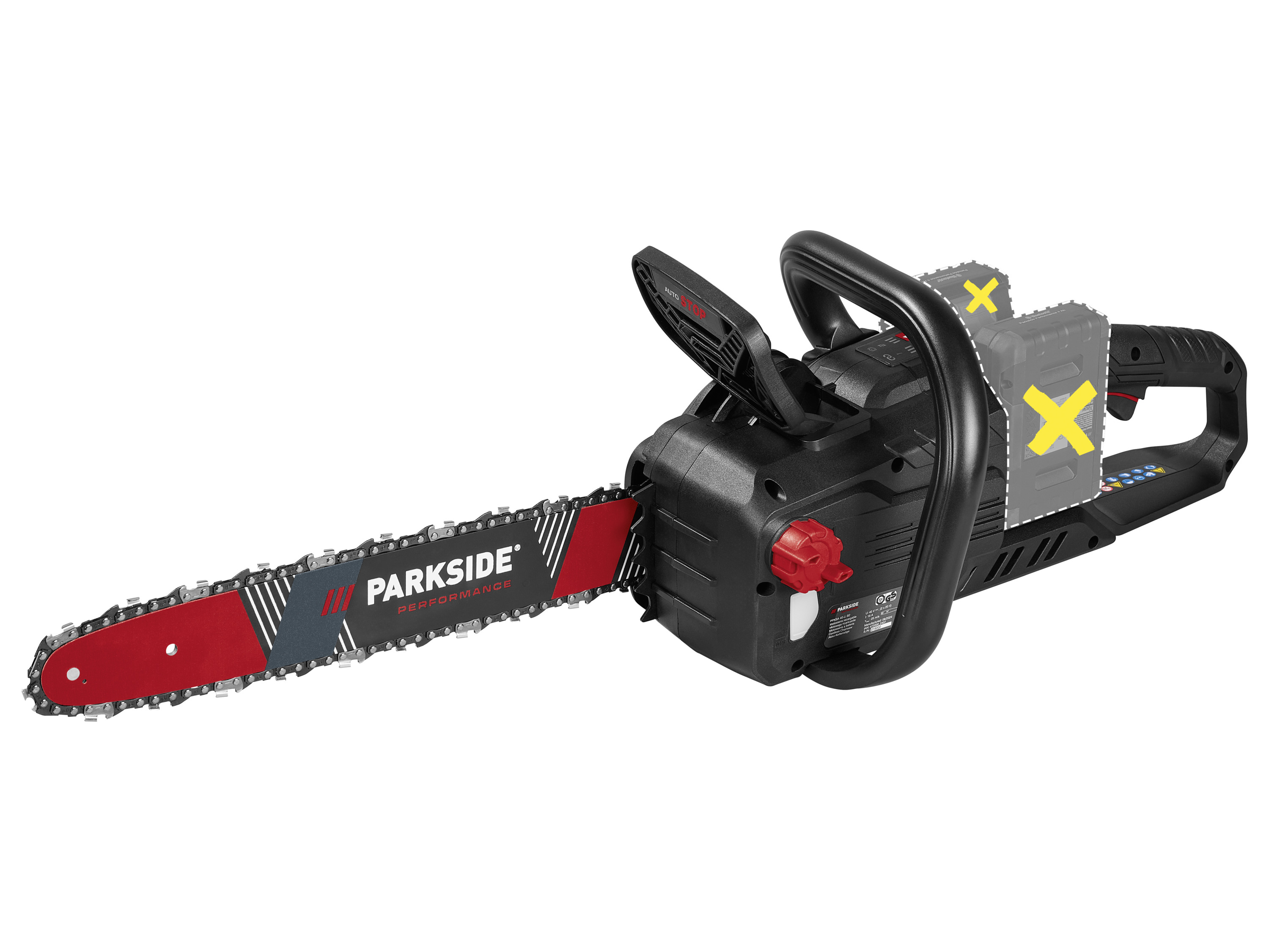 Parkside Performance Akumulatorowa pilarka łańcuchowa 40 V, Ppksa 40-Li B2 bez akumulatora i ładowarki