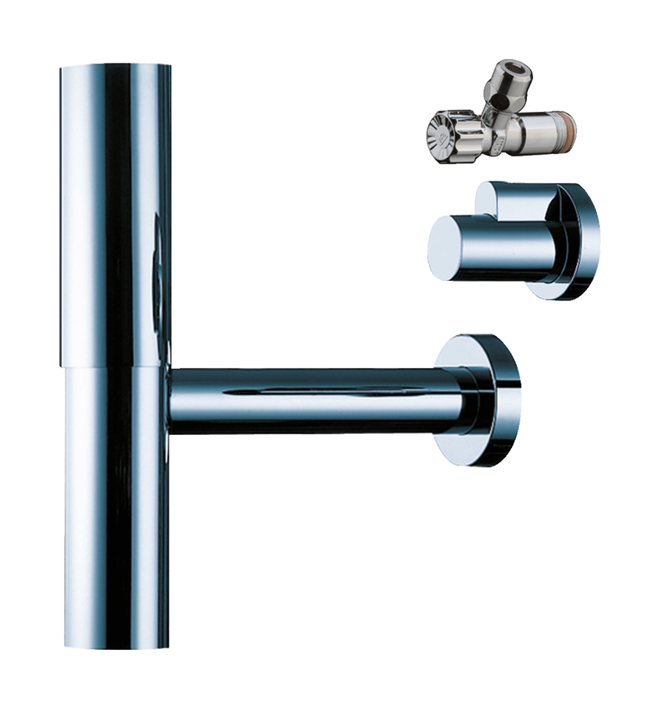 Darmowa Dostawa - Syfon do umywalki butelkowy chrom Hansgrohe Flowstar 52120000