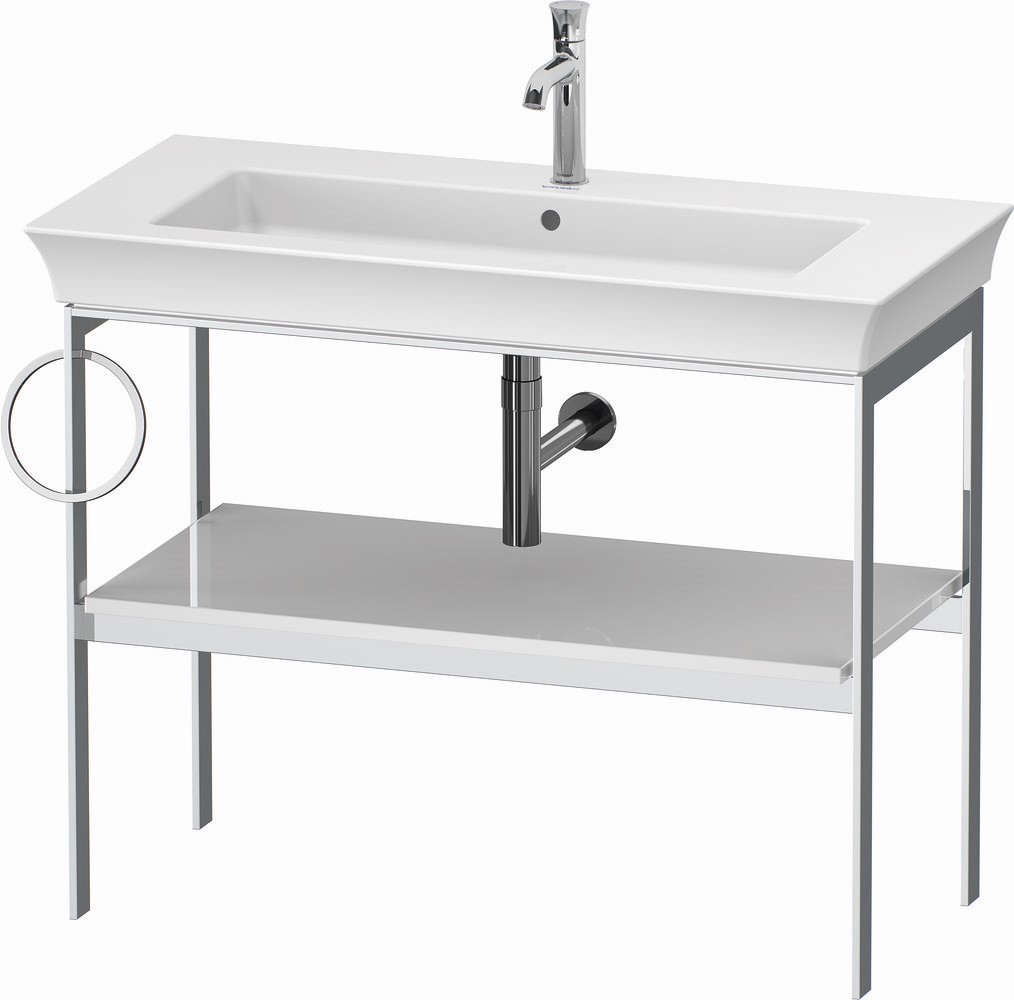 Darmowa Dostawa - Konsola podumywalkowa 98.4x45x76 cm biała Duravit White Tulip WT4544L8585