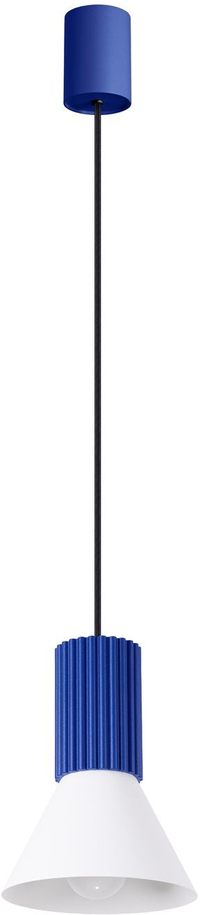 Darmowa Dostawa - Lampa wisząca 1x10 W biała-niebieska Sollux Lighting Estria SL1874