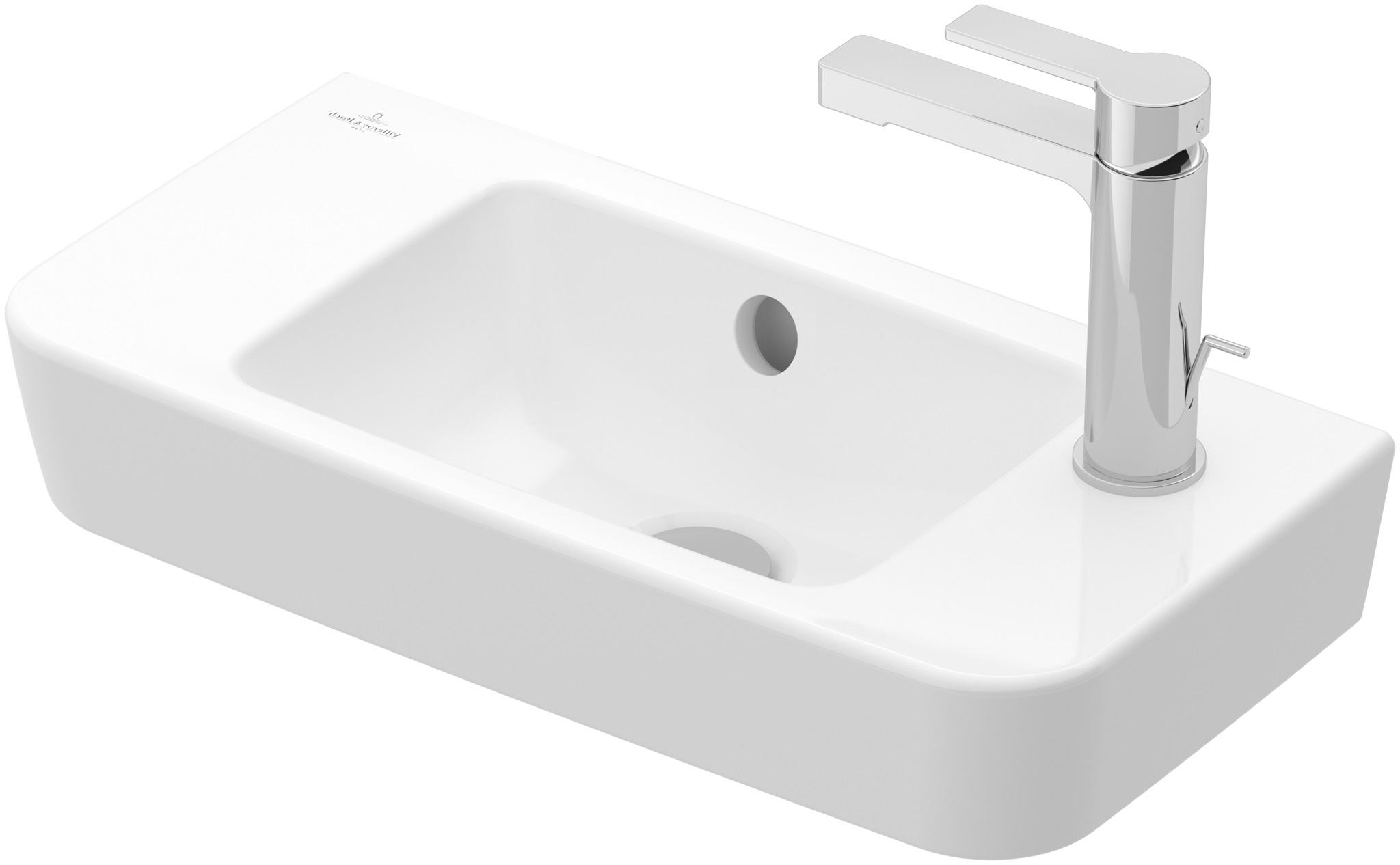 Darmowa Dostawa - Umywalka 50x25 cm prostokątna ścienna biała Villeroy & Boch O.Novo 4342R5R1