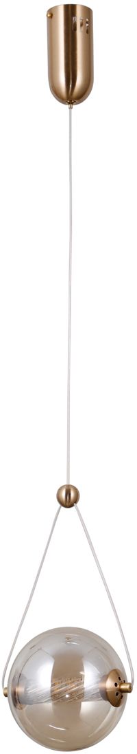 Darmowa Dostawa - Lampa wisząca 1x6 W złota-bursztynowa Italux Rastia PND34361SHBRAMB