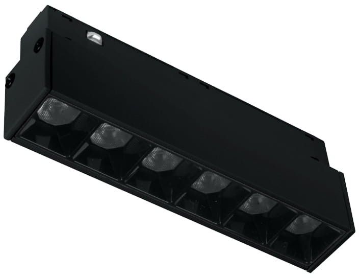 Darmowa Dostawa - Lampa do szynoprzewodów 6x1 W czarny DPM M-Line MTLSPL6WB