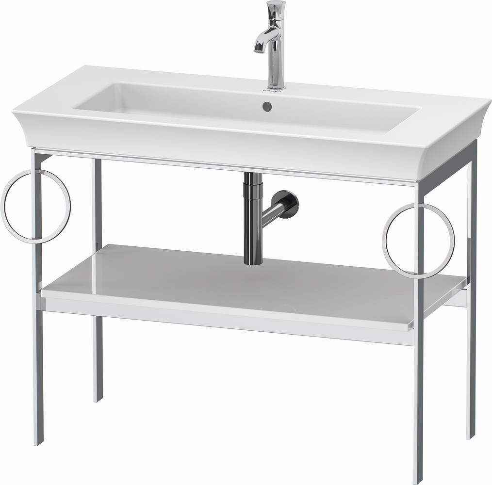 Darmowa Dostawa - Konsola podumywalkowa 98.4x45x76 cm biała Duravit White Tulip WT4547B8585