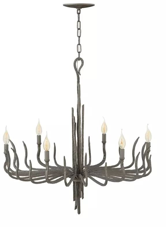 Darmowa Dostawa - Lampa wisząca 6x60 W brązowa Elstead Lighting Spyre HKSPYRE6CMMB