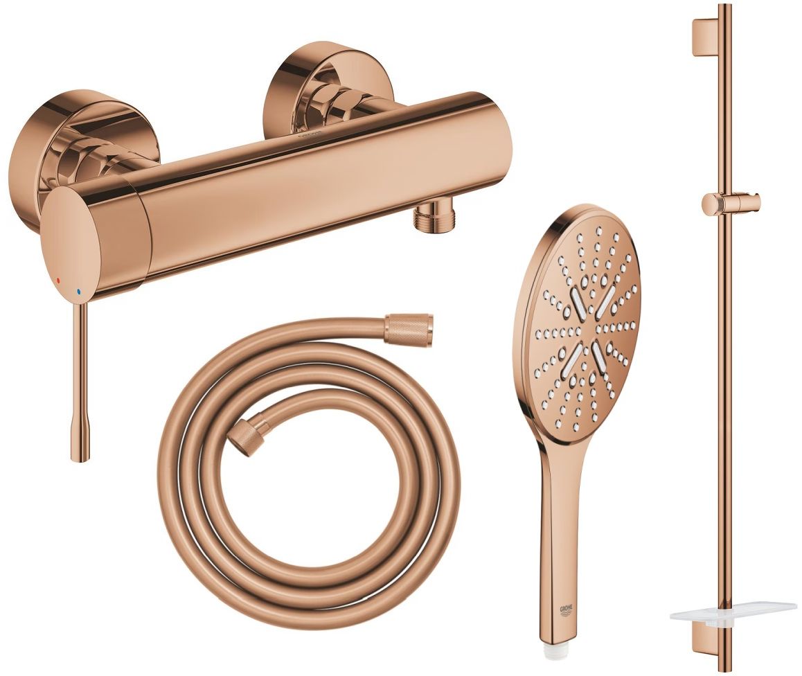 Darmowa Dostawa - Zestaw prysznicowy ścienny warm sunset Grohe Essence abset12368