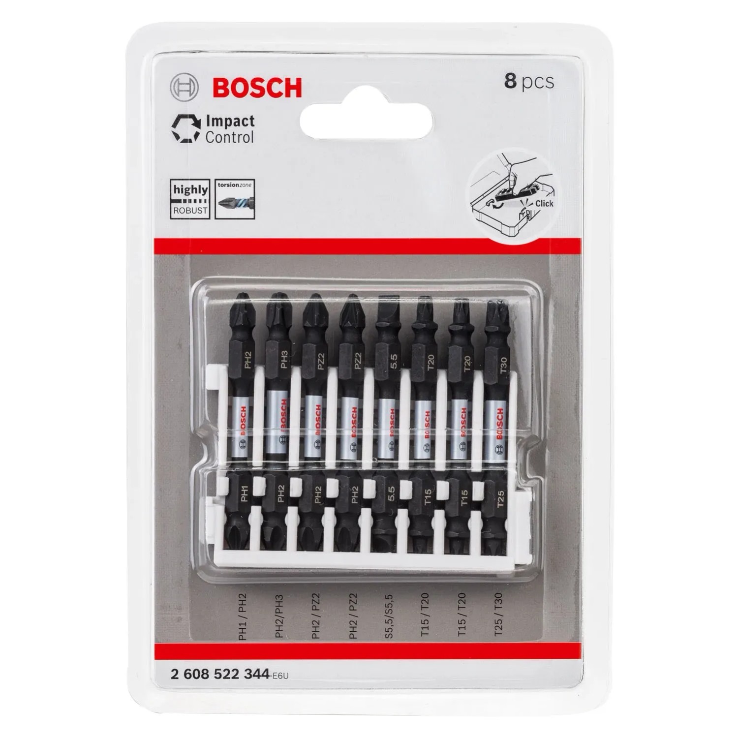 Bosch Zestaw bitów Impact Control - 8 cz.
