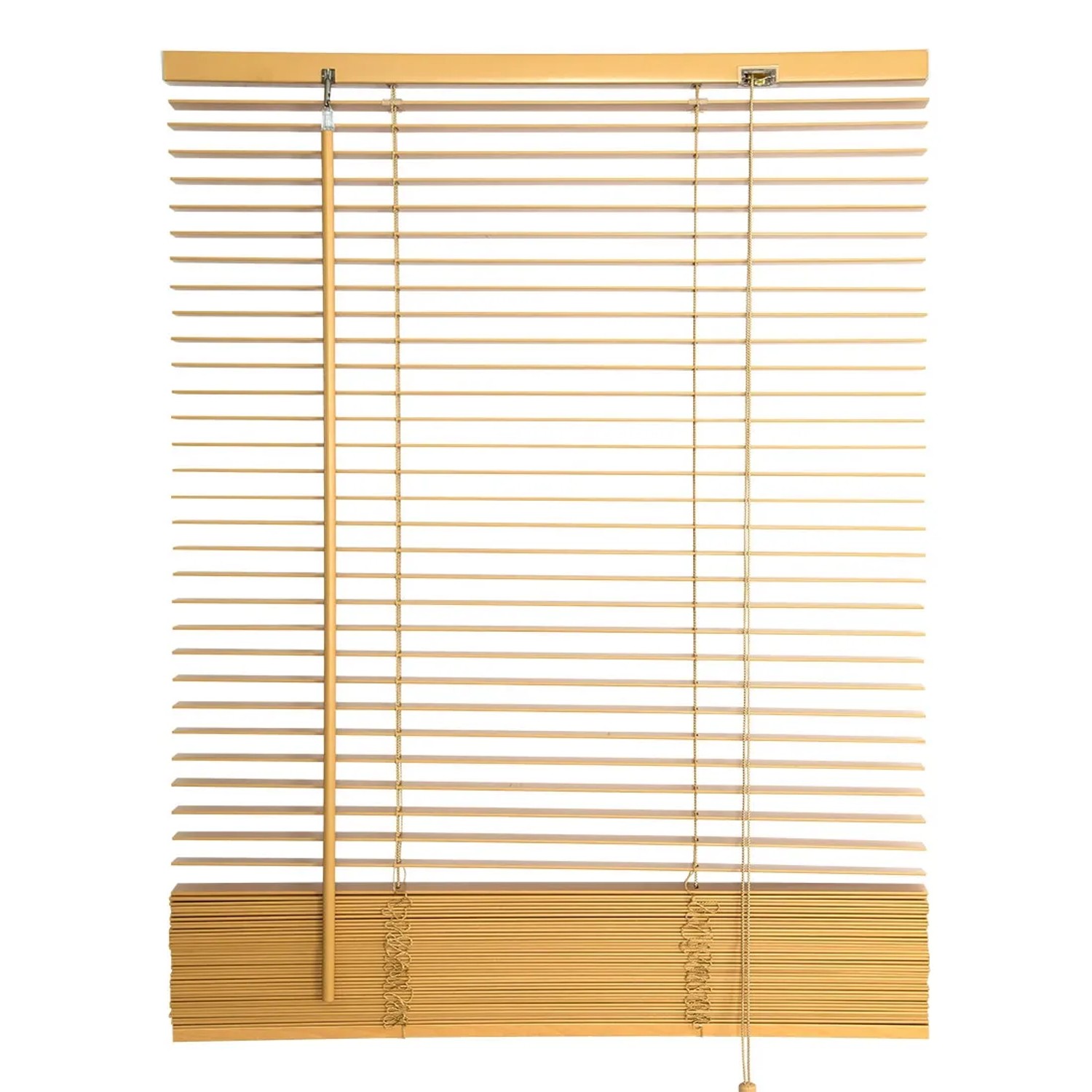 Żaluzja drewniana 25 mm natural 120 x 140 cm