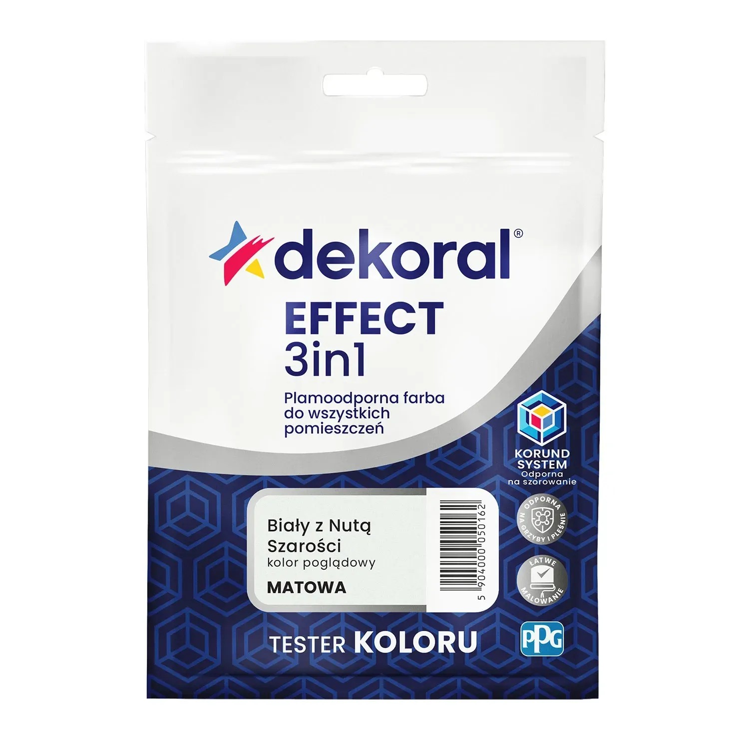 Tester farby Dekoral Effect 3w1 biały z nutą szarości 0,04l