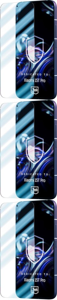 3x Szkło hybrydowe 3mk FlexibleGlass, do Xiaomi 15T Pro 5G
