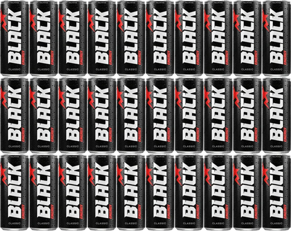 48x Napój energetyczny Black Energy Classic, puszka, 250ml, KAUCJA