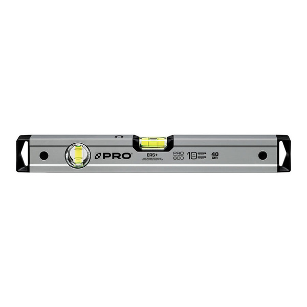 Poziomica anodowana PRO600 srebrna z magnesami 40cm PRO
