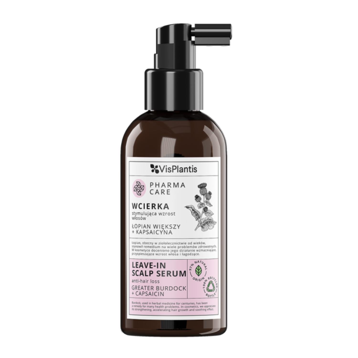 Vis plantis pharma care - wcierka stymulująca wzrost włosów, łopian większy i kapsaicyna, 150 ml