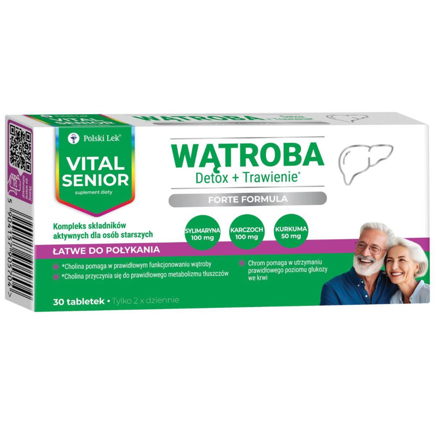 Vital senior wątroba, 30 tabletek