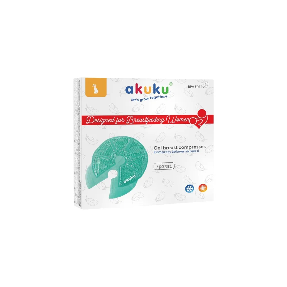 Akuku - kompresy żelowe na piersi, a0534, 2 sztuki