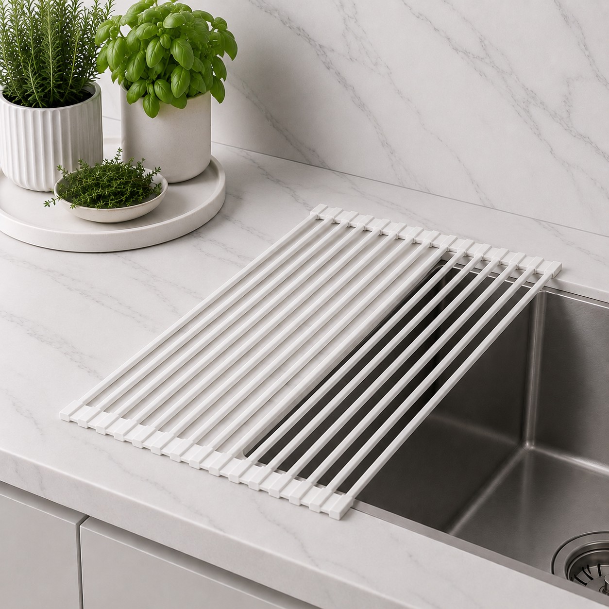 Ruvetti ociekarka zwijana 46 cm - mata biała 7006_4631.8-14WH