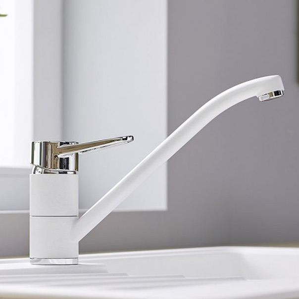 Blanco Wega II bateria kuchenna stojąca Silgranit biały/chrom 526408