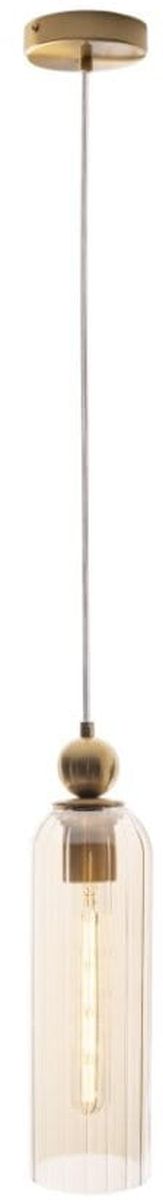 MaxLight Campanila lampa wisząca 1x40W mosiądz/szampańskie szkło P0510 - Wysyłka w 24h