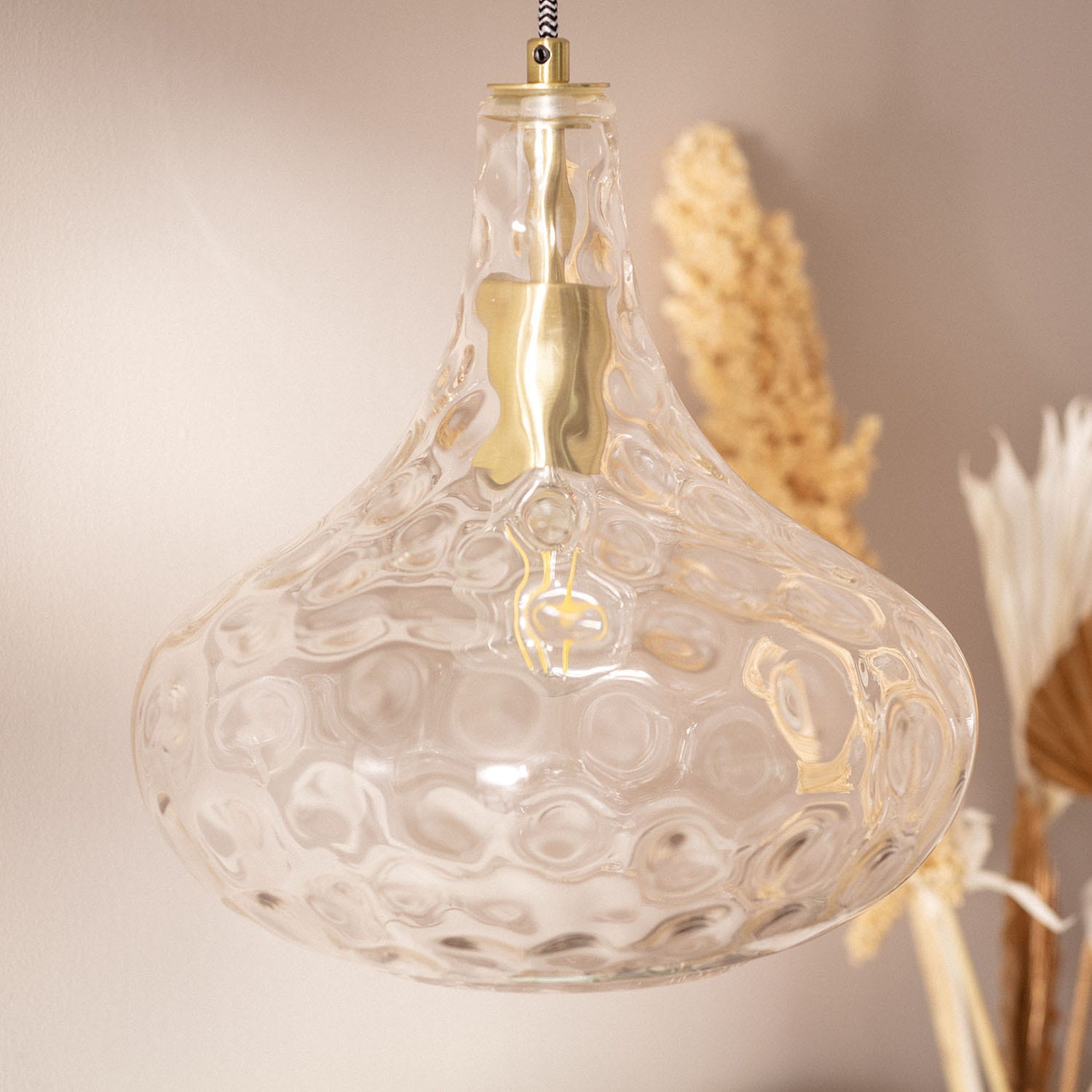 Abruzzo Pico lampa wisząca 1x40W złoty/kryształ ABR-LWS