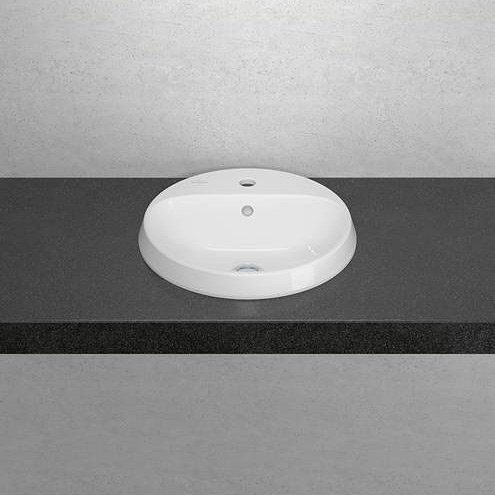 Villeroy & Boch Architectura umywalka 45 cm wpuszczana okrągła CeramicPlus Weiss Alpin 5A6545R1
