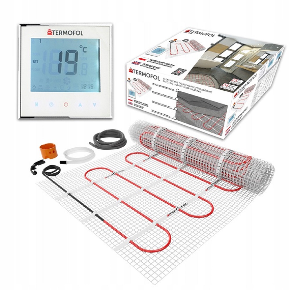 Termofol TF-HM zestaw mata grzewcza 6 m2 z termoregulatorem TF-H1 TF-HM-150.60.H1