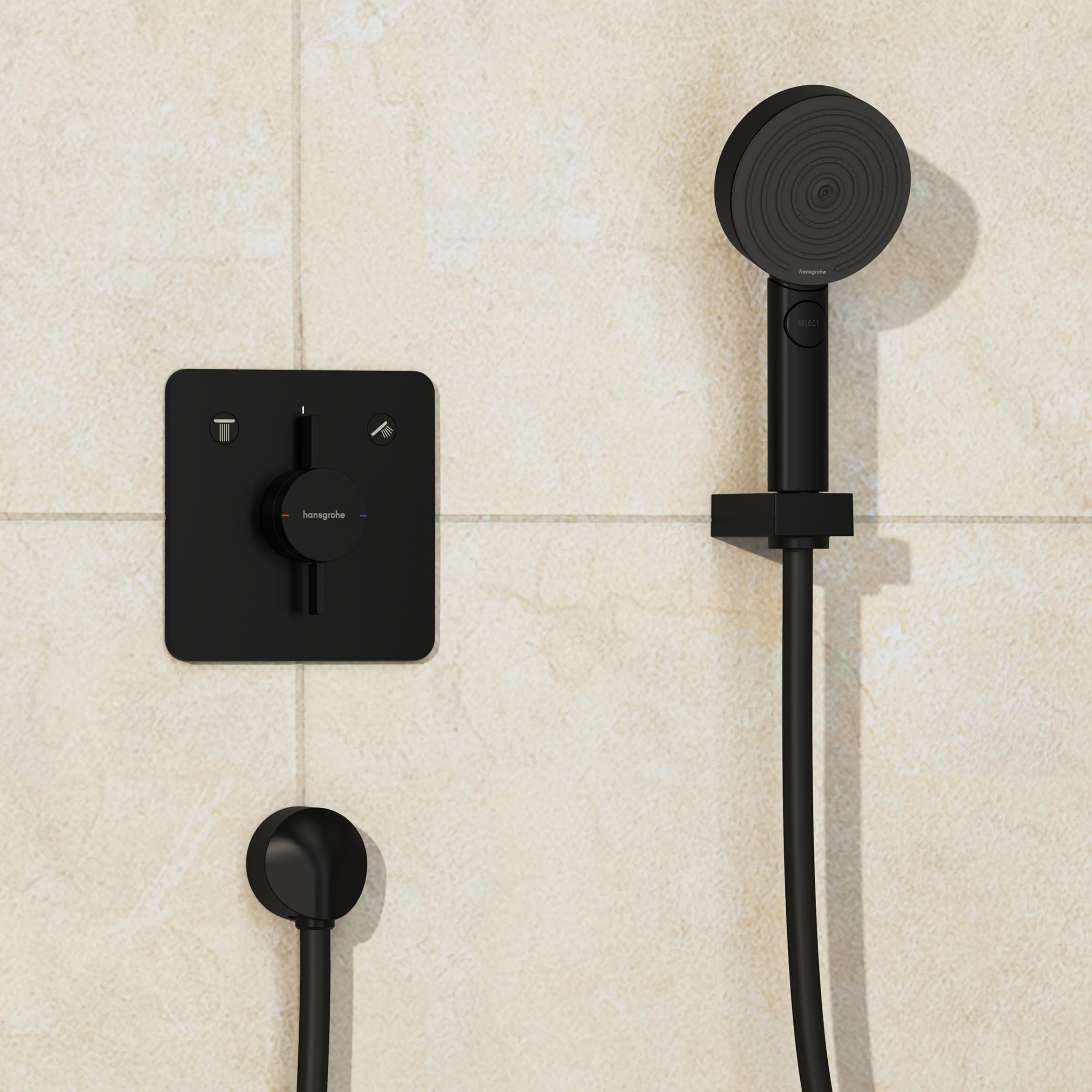 Hansgrohe DuoTurn Q bateria wannowo-prysznicowa podtynkowa czarny mat 75414670