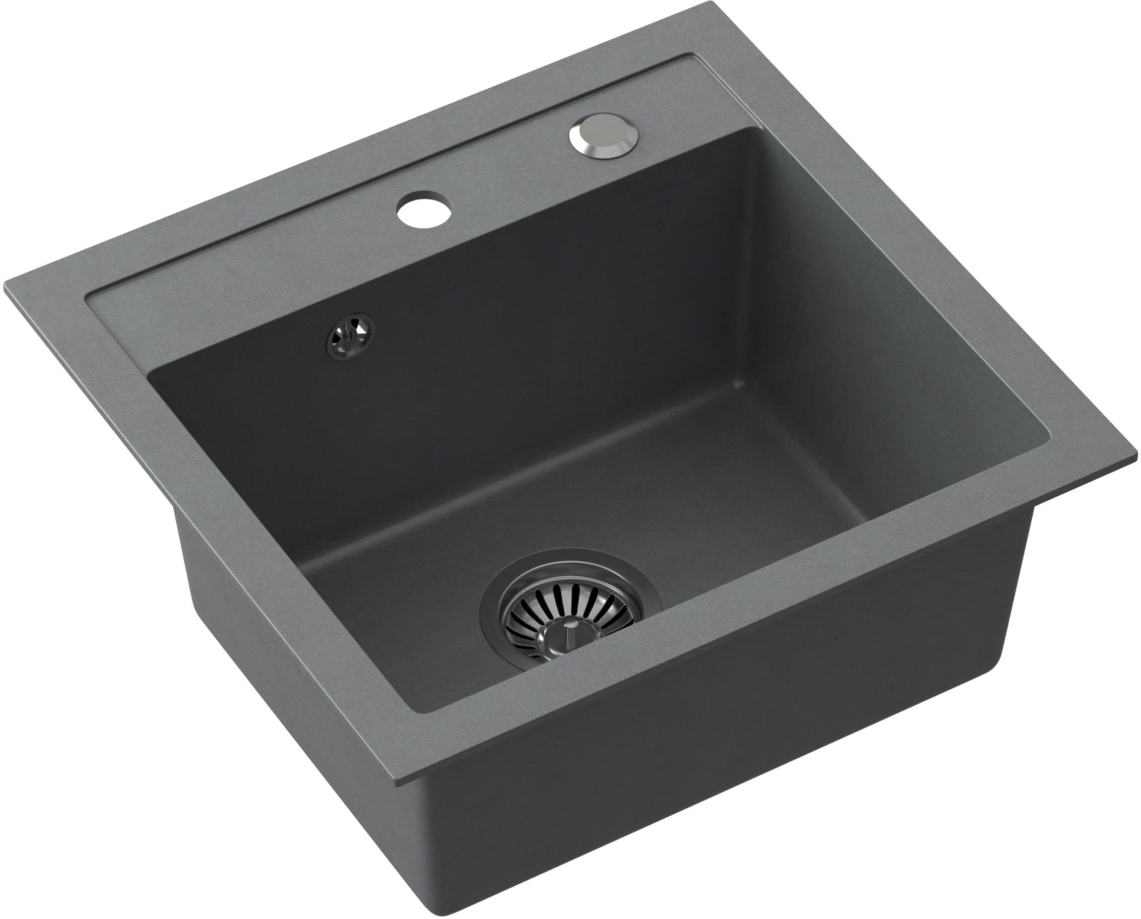 Quadron Johnny 110 zlewozmywak 50x47 cm GraniteQ silver stone HCQJ5047SZK