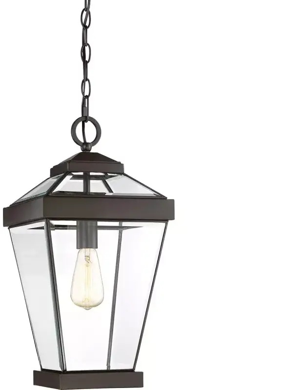 Elstead Lighting Ravine lampa wisząca 1x60 W brązowa QZ-RAVINE8-M
