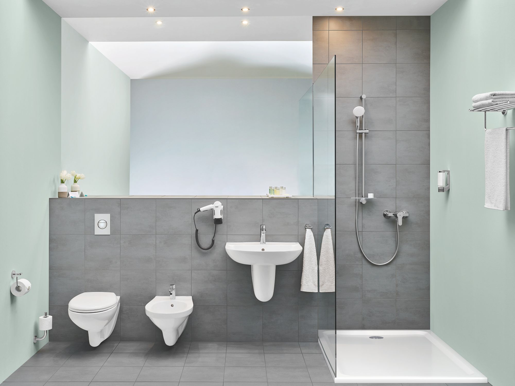 Grohe BauEdge bateria prysznicowa ścienna chrom 23333000 - Wysyłka w 24h