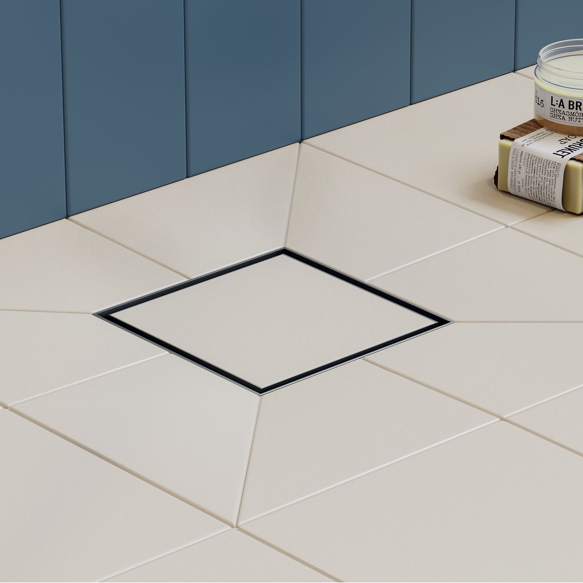 Hansgrohe RainDrain Brilliance odpływ prysznicowy 15 cm czarny mat 56251670
