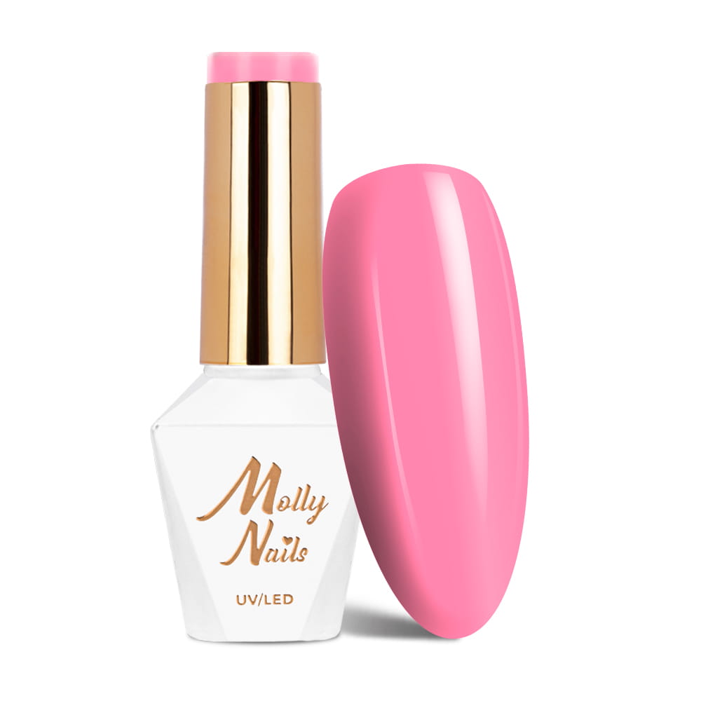 Lakier hybrydowy LED/UV Gel Polish Molly Nails Flamingo Nr 144 Garden with Flowers HEMA/Di-HEMA Free 8g