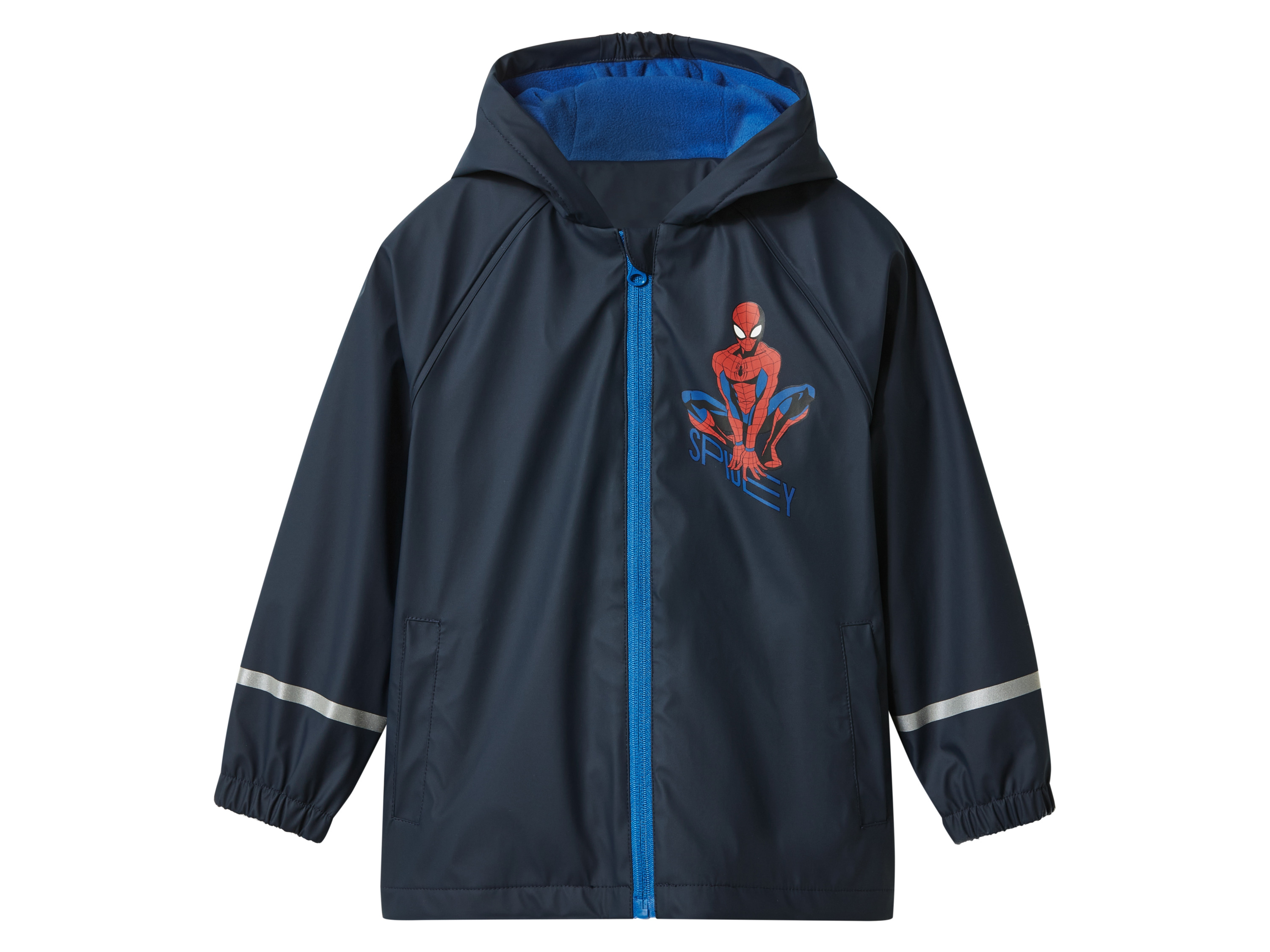 Kurtka przeciwdeszczowa dziecięca Wzór Spiderman, 122/128