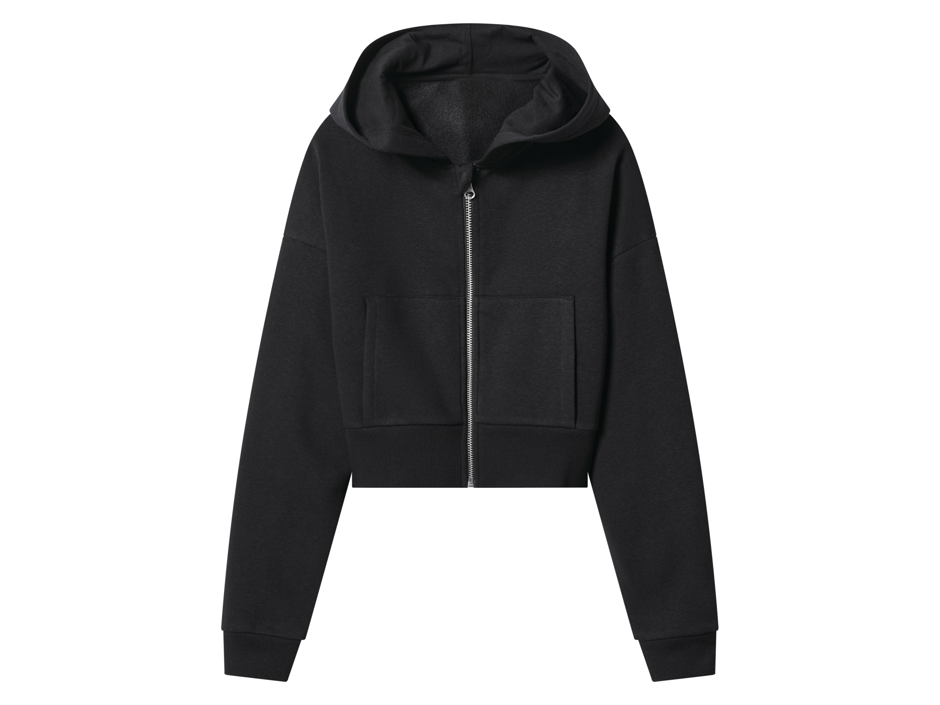 Esmara Kids Bluza dresowa dziecięca z bawełną Czarny, 146/152
