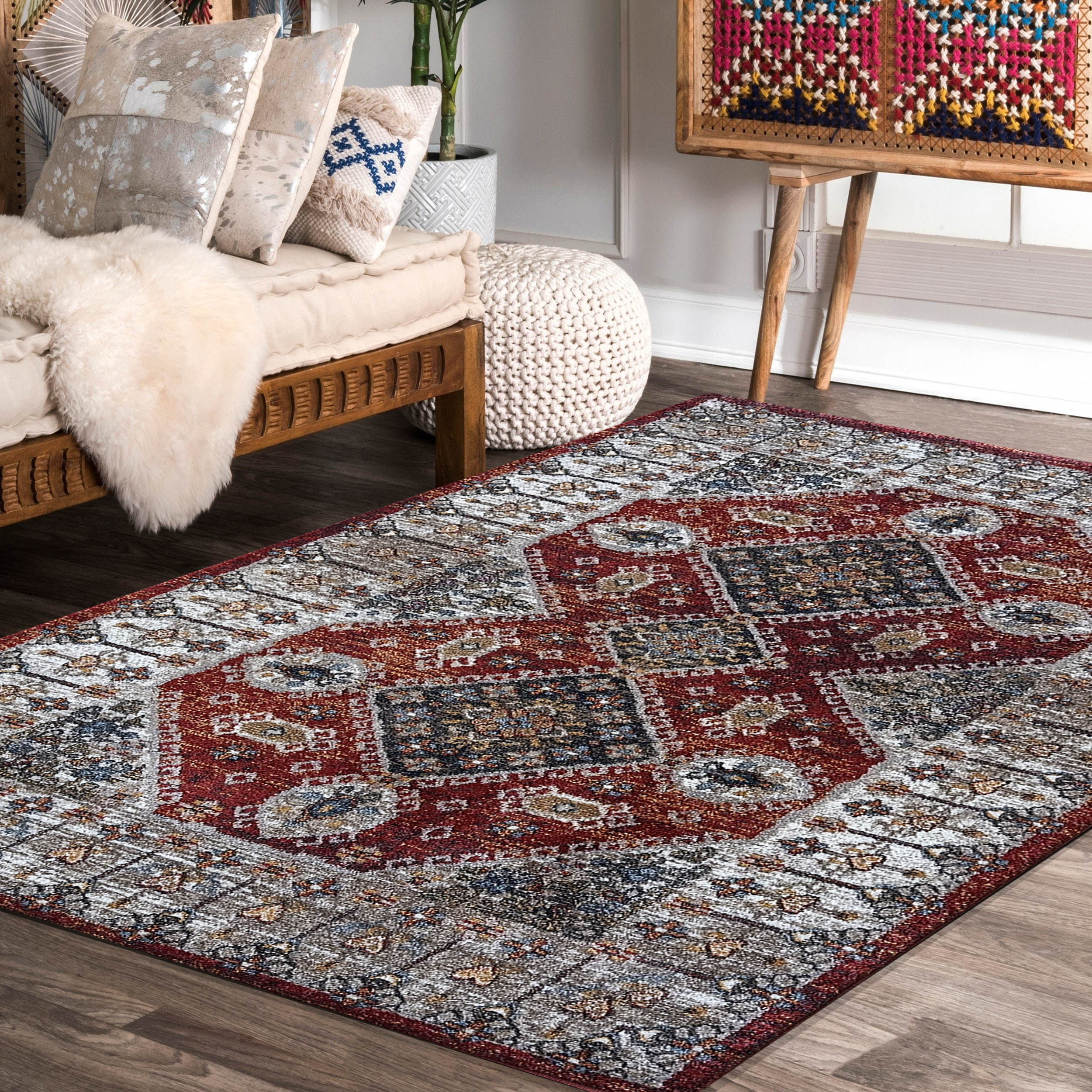 Dywan - 160 x 220 cm - Wielokolorowy - Nowoczesny - Dywanopol