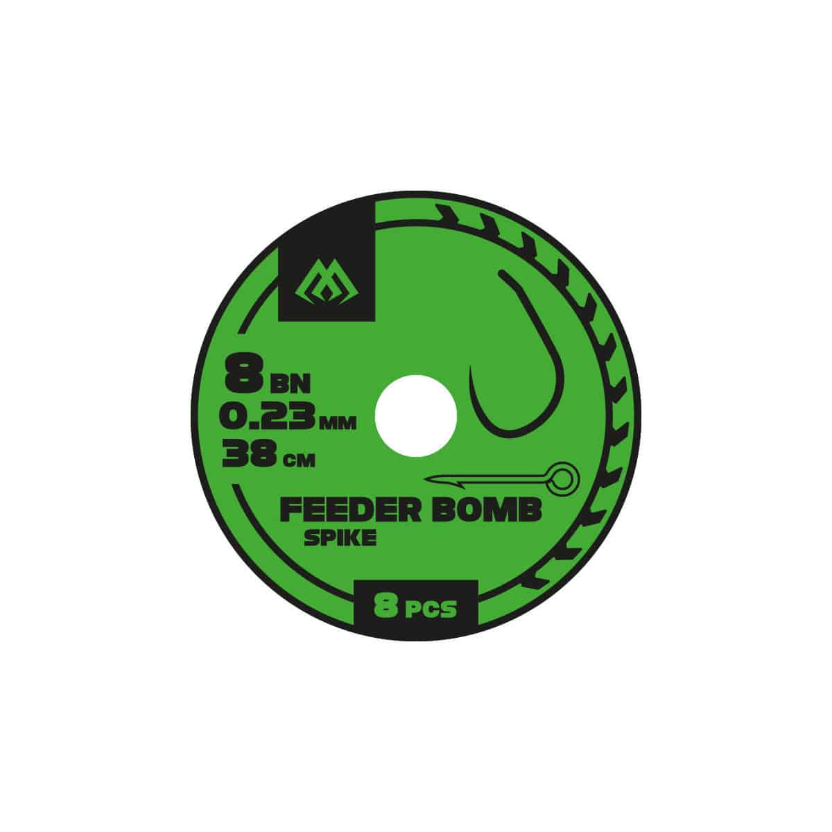 Mikado Przypon gotowy Feeder Bomb z Igłą Bezzadziorowe nr 12 0,18mm
