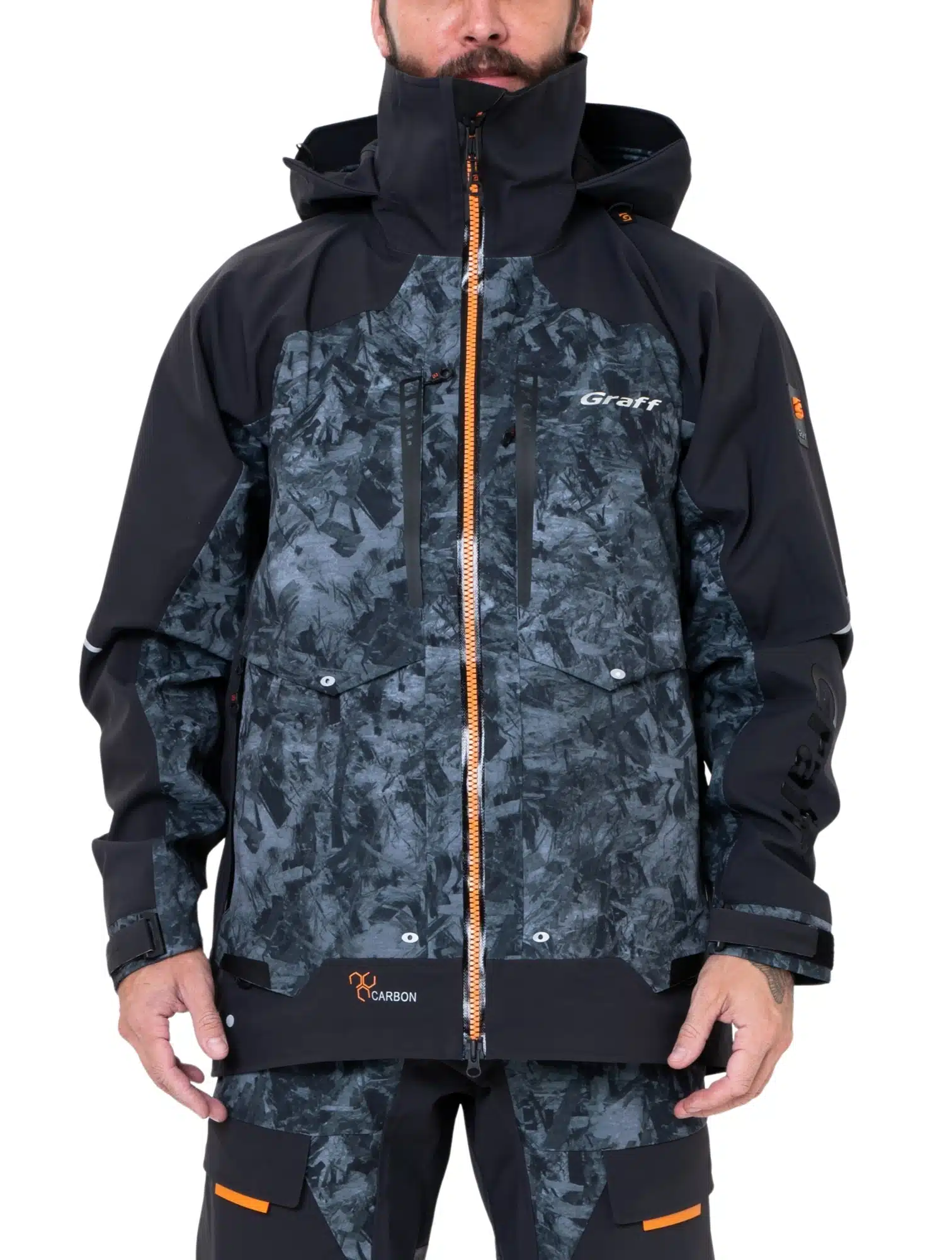 Graff Kurtka Przeciwdeszczowa 631B-8/3 Carbon Edition 3.0