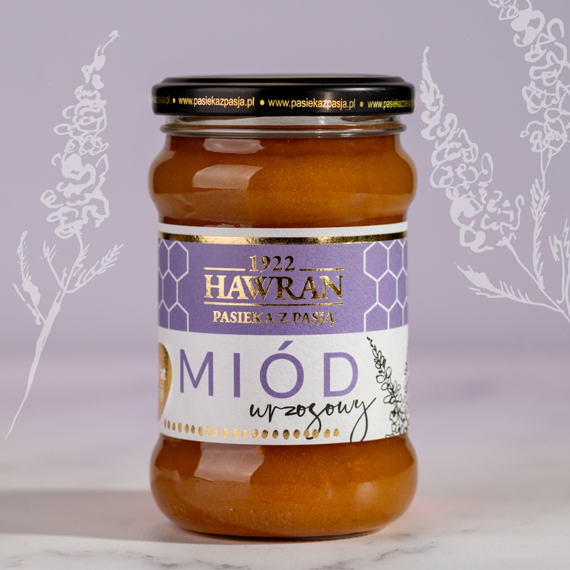 Miód wrzosowy 380g - Pasieka z Pasją Hawran