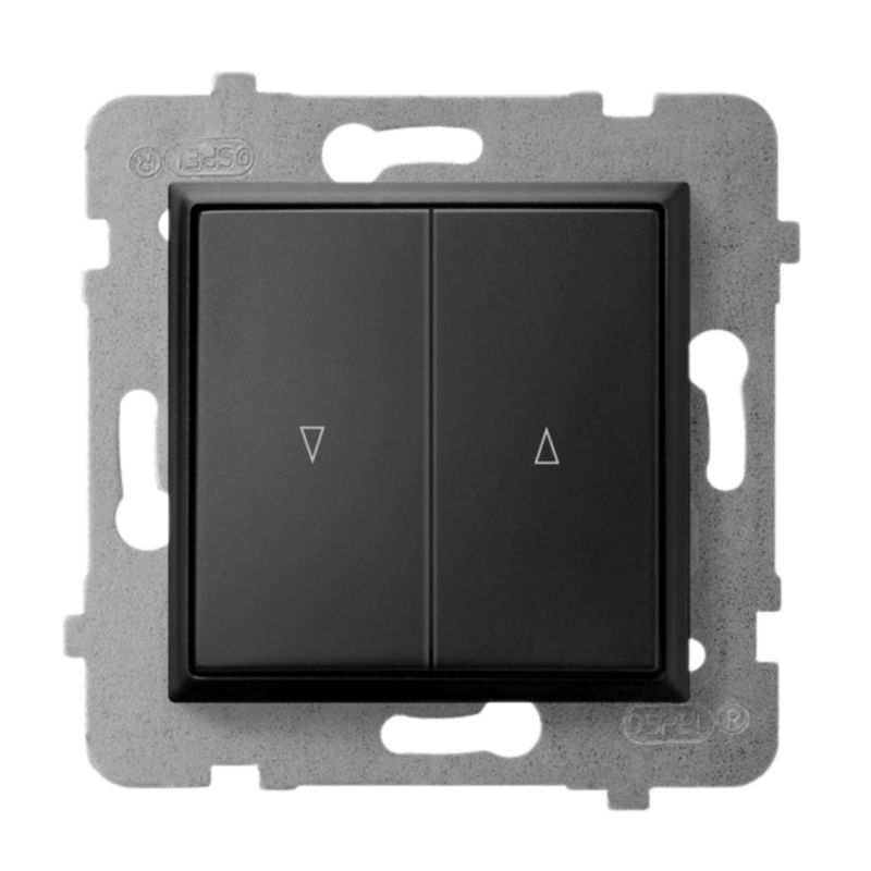 Łącznik Żaluzjowy z Blokadą Mechaniczną Ospel Aria Czarny Metal 1 szt.