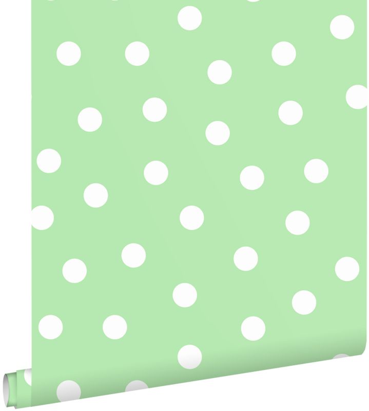 Tapeta ESTAhome kropki zielonym 50 x 900 cm - 1 rol.